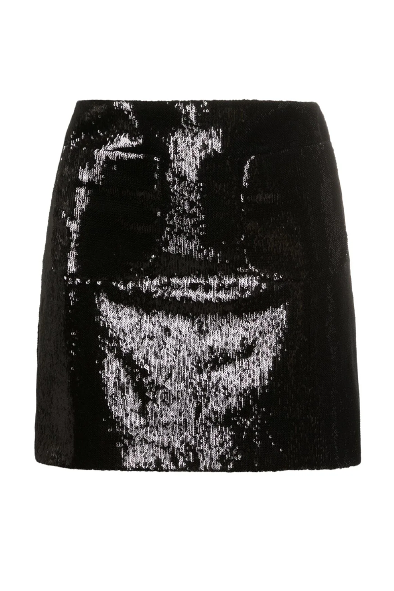 Eloisa Sequined Skirt Black
