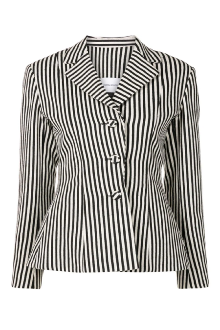 Fibi Tailored Blazer I  Black-Off White