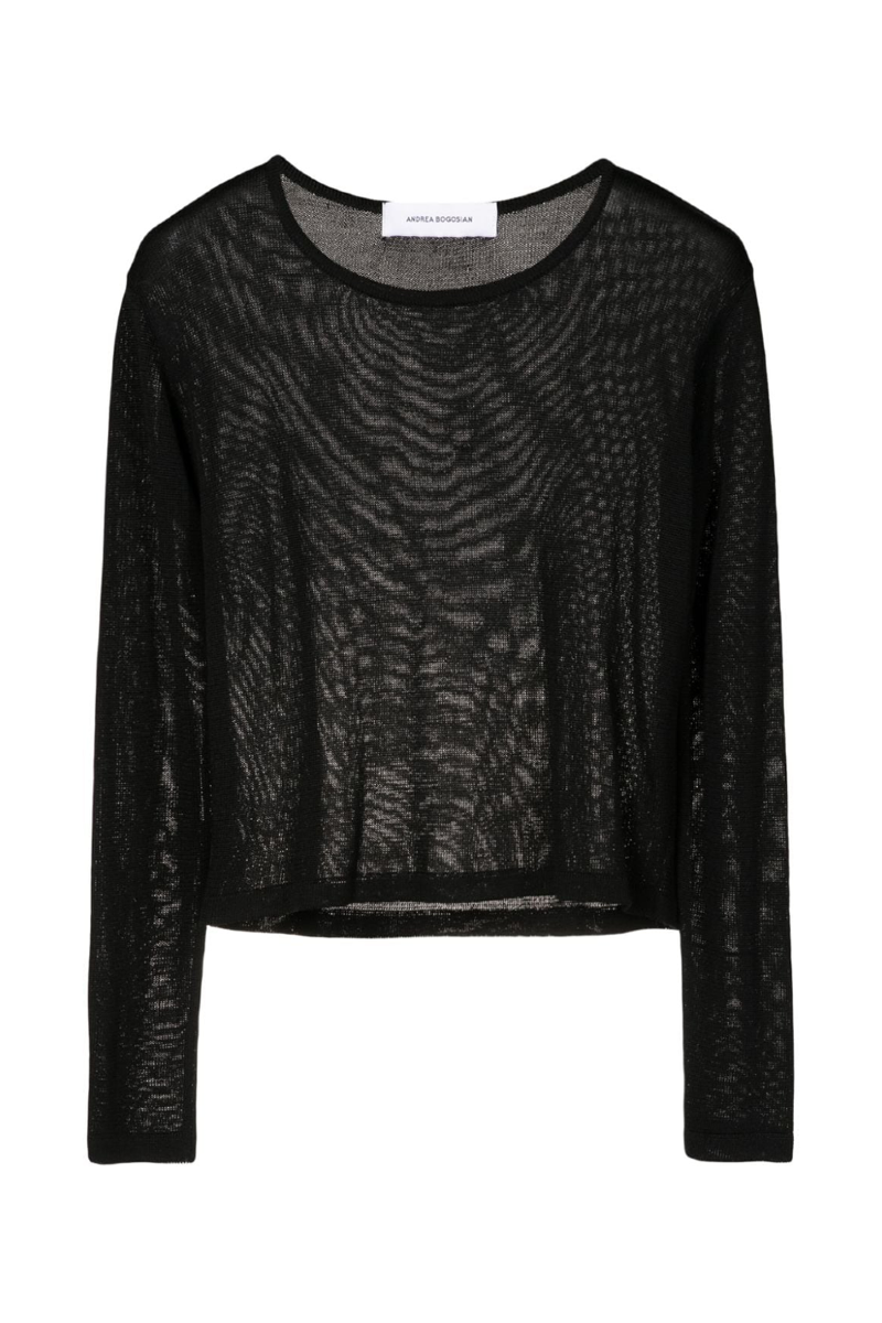 Franer Knit Blouse I Black