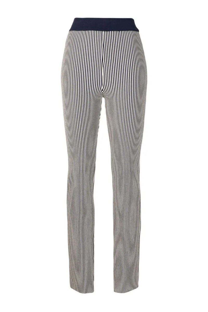Frecini Knit Pants I  Blue Nuit-Off White