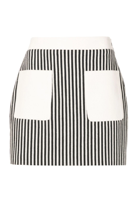 Fonzie Twill Skirt I Black-White