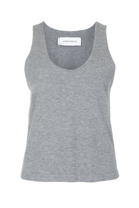 Fave I Knit Tank Top Gris