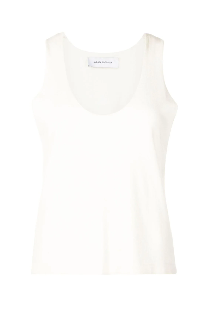 Fave I Knit Tank Top Off White