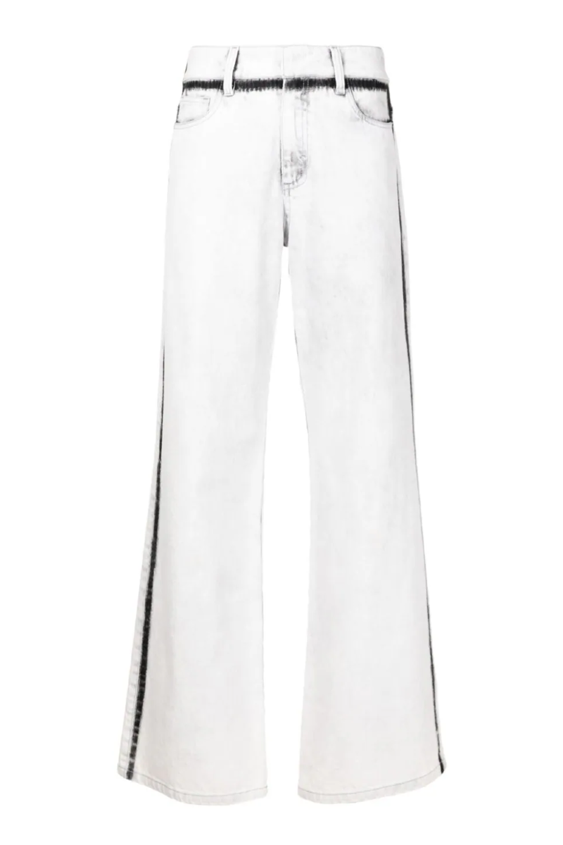 Family Jeans Pants I  Off White-Black 