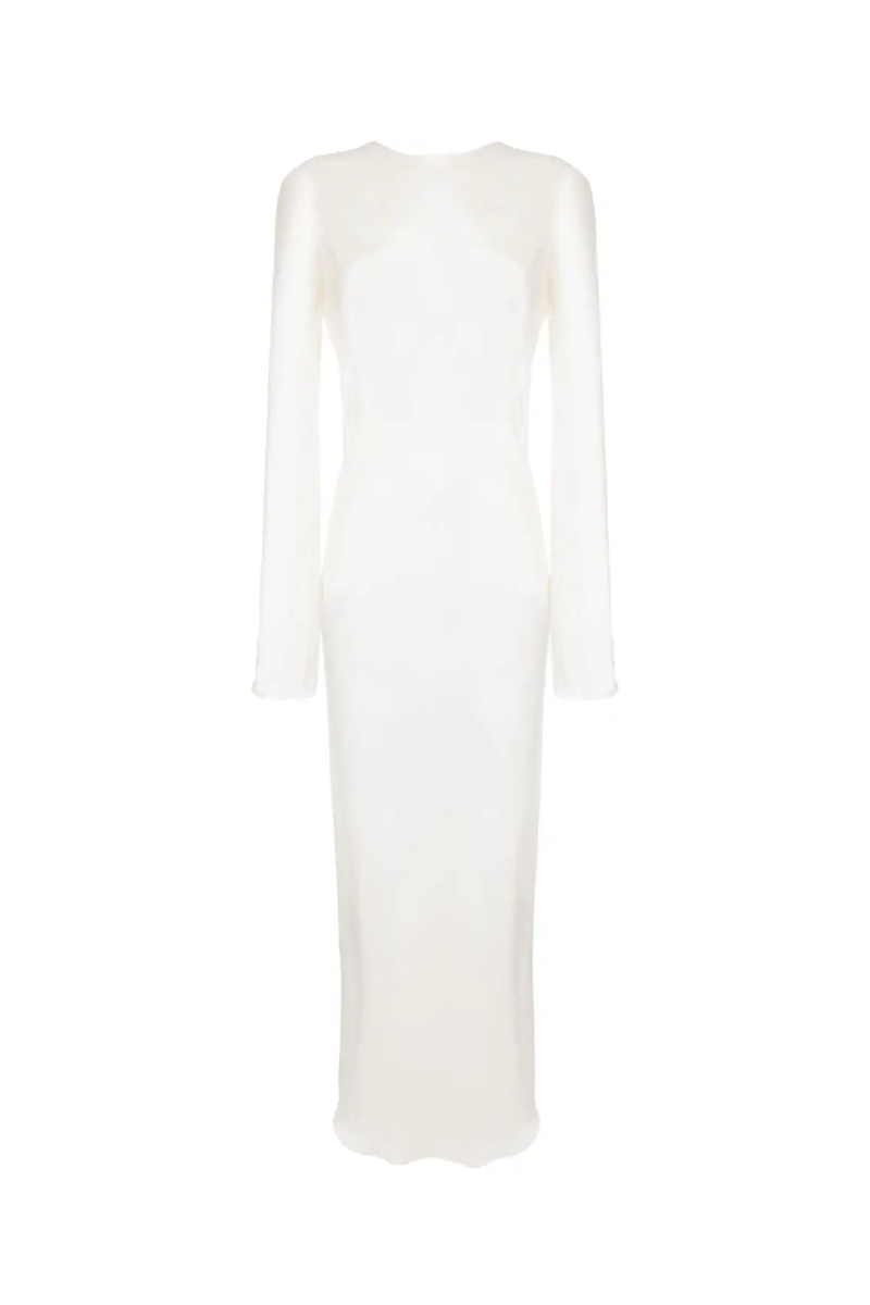 Funz Silk Dress I Off White