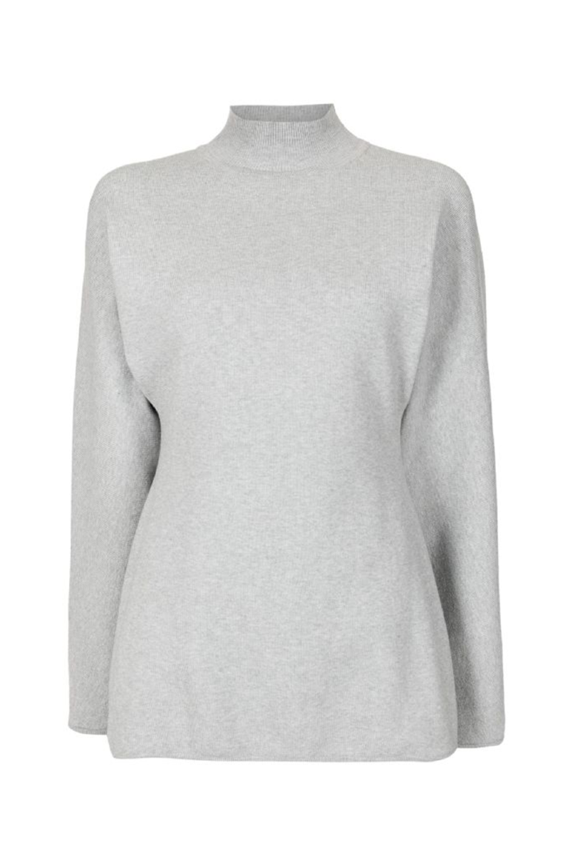 Flat Knit Blouse I Gris