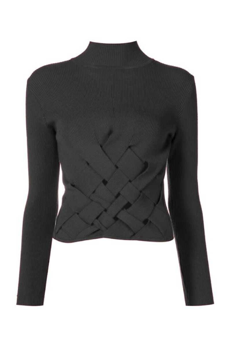 Frankines Knit Blouse I Black