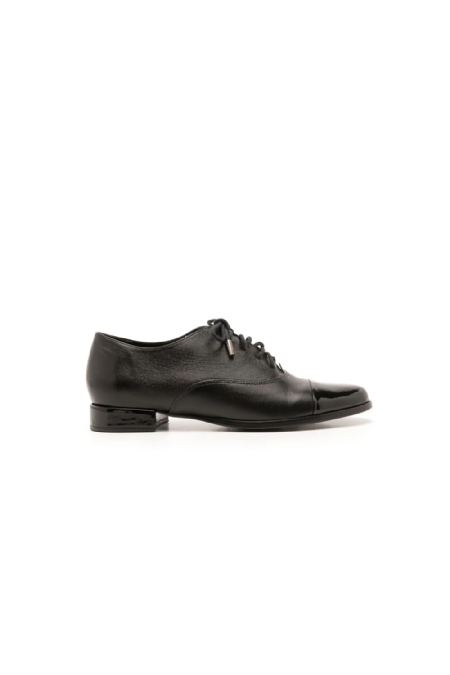 Folk Leather Shoe I Black