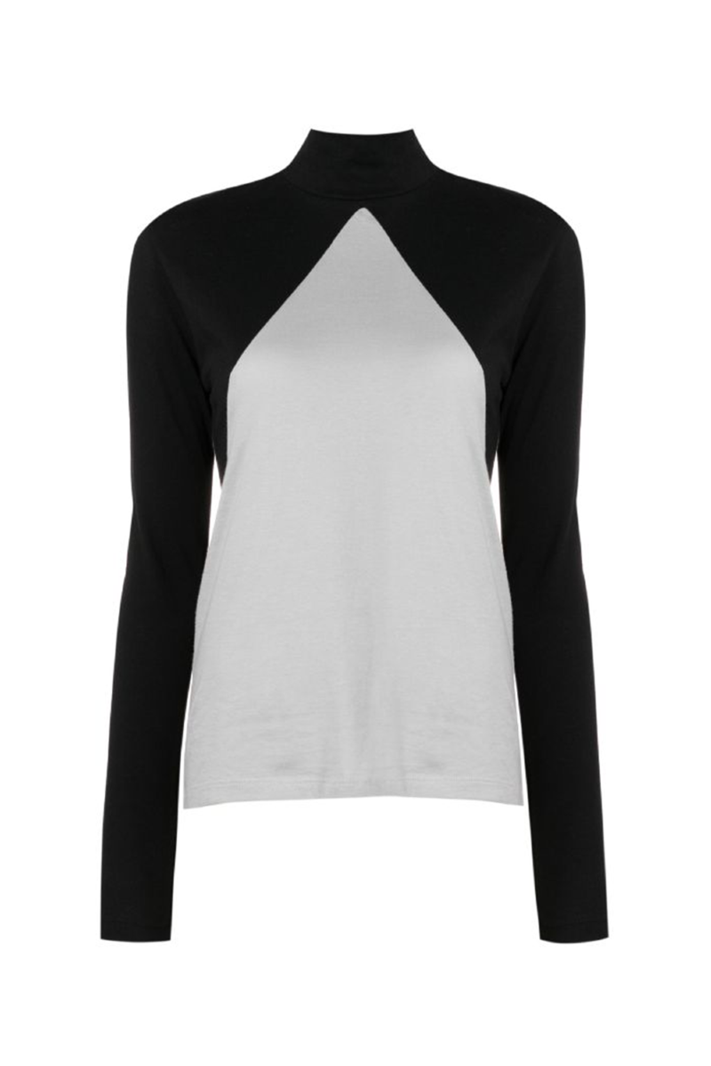 Farah Knit Blouse I Black - Gris