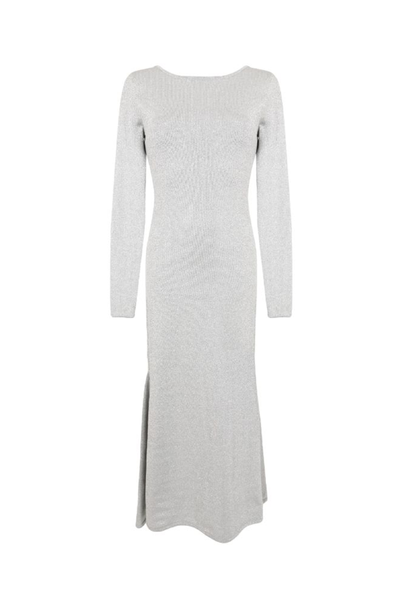Fola Knit Dress I Silver