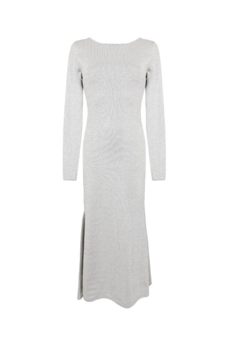 Fola Knit Dress I Silver