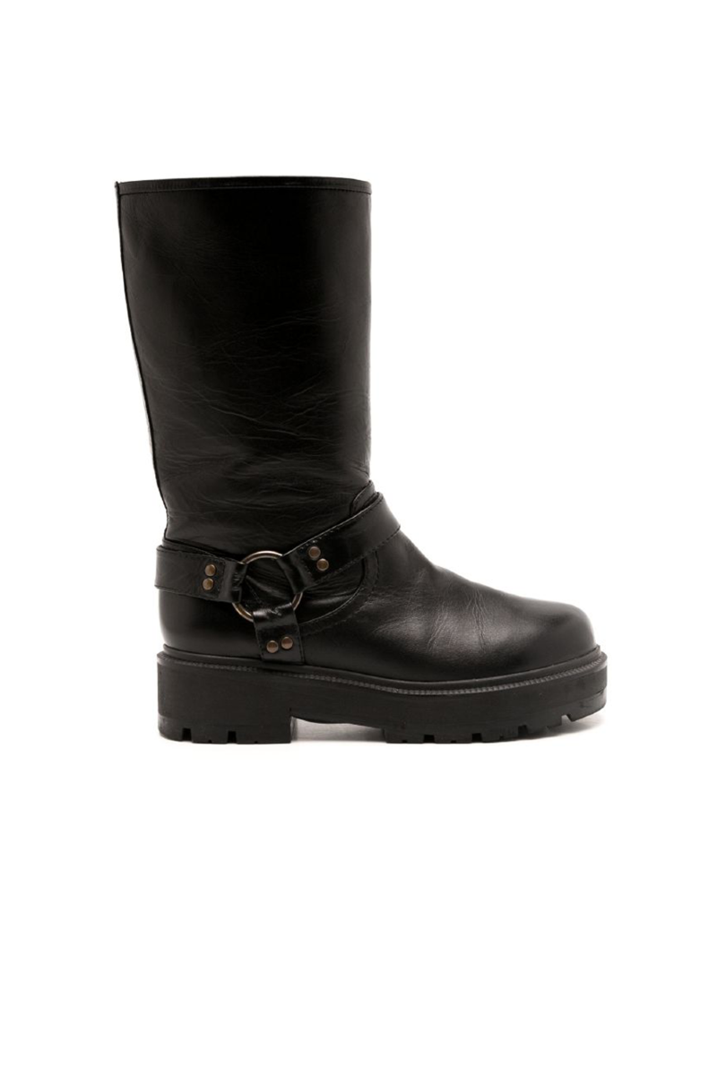 Leather Boot Forms I Black