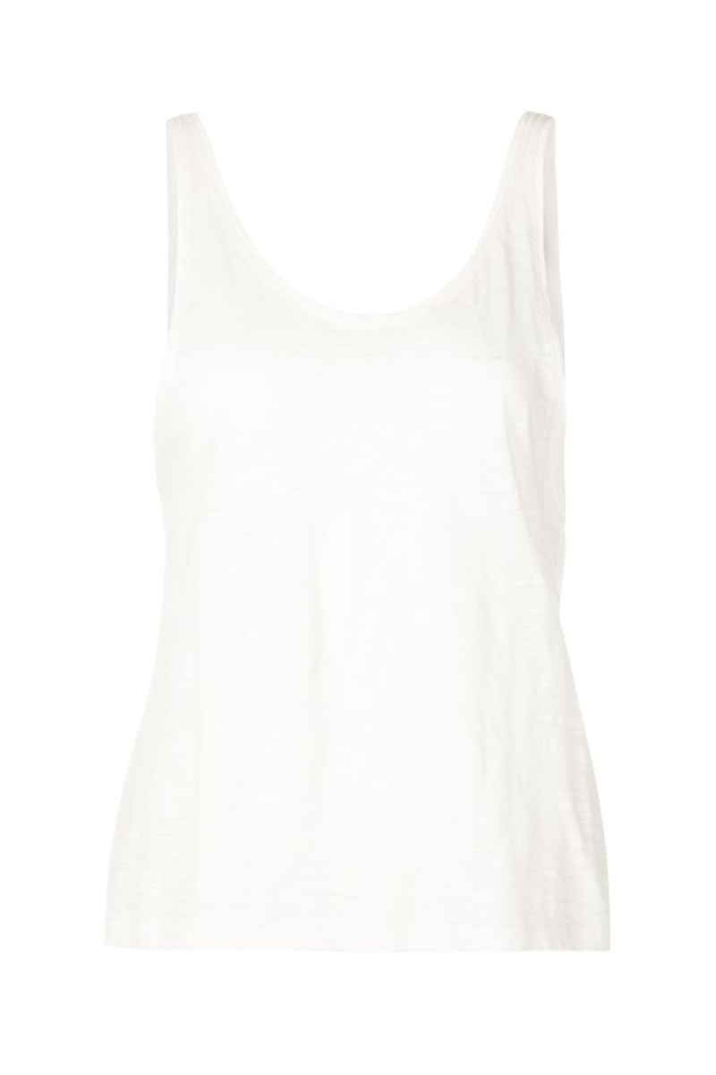 Fine Knit Tank Top I White