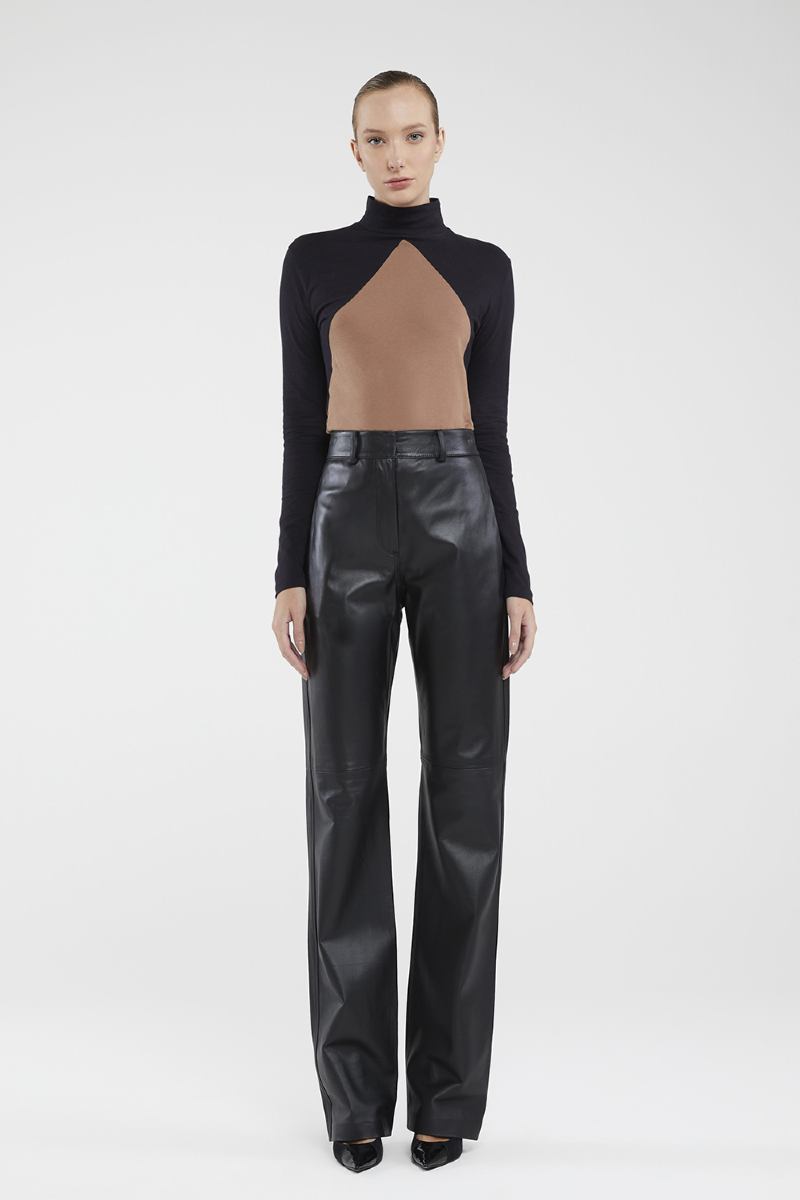 Fallyn Leather Pants I Black