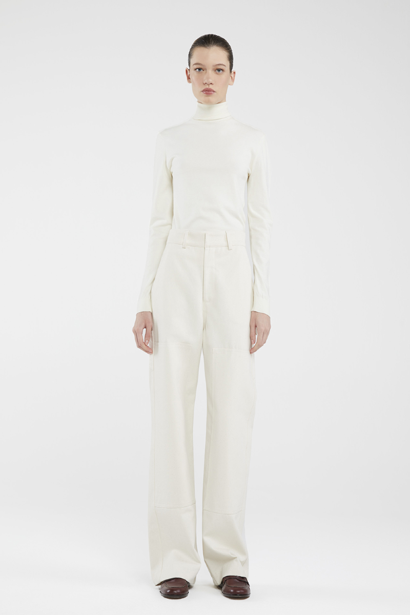 Fepy Knit Blouse I Off White