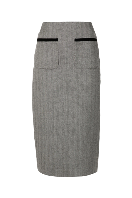 Phoenix Tailored Skirt I  Black-Off White