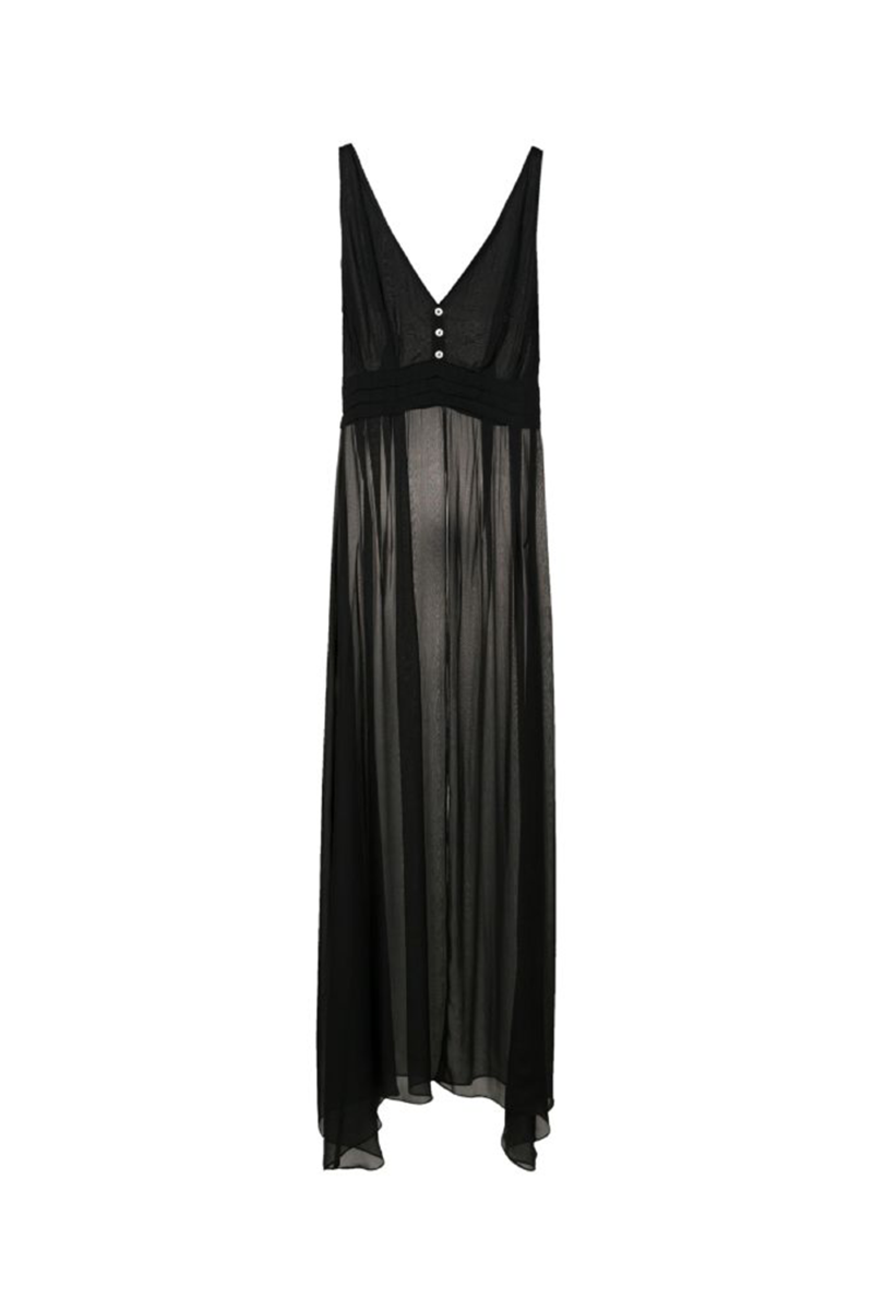 Flany Silk Dress I Black