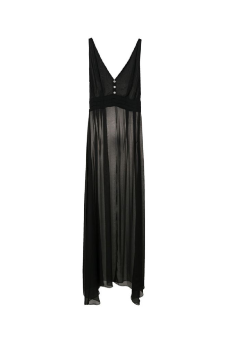 Flany Silk Dress I Black