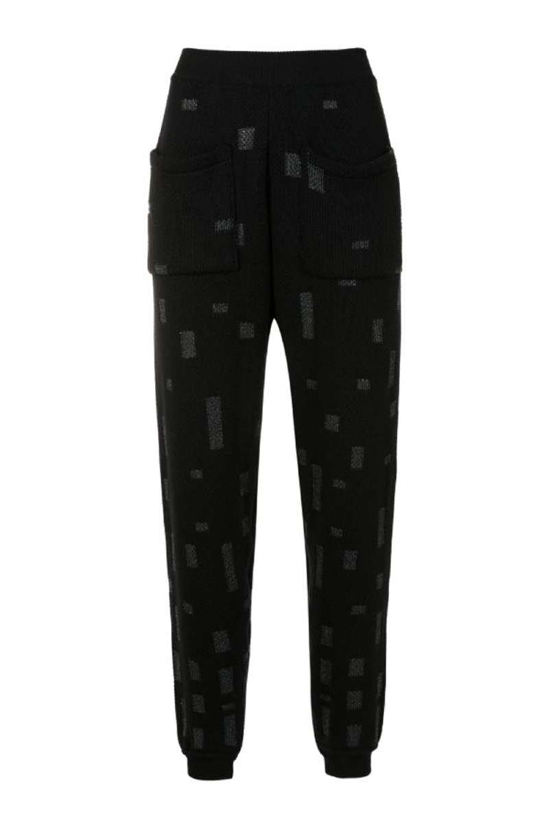 Frazen Knit Pants I Black-Carbon