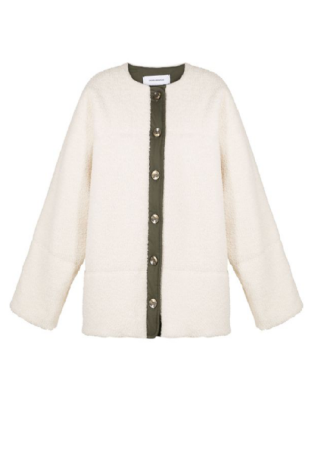 Flavel Tailored Coat I Army - Off White