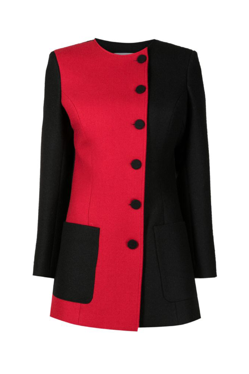 Florine Wool Blazer I Black-Rouge 
