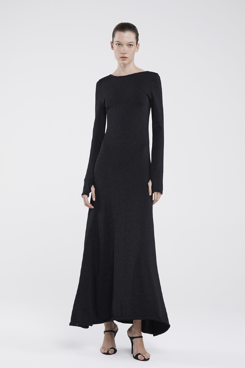Fola Knit Dress I Black