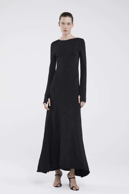 Fola Knit Dress I Black