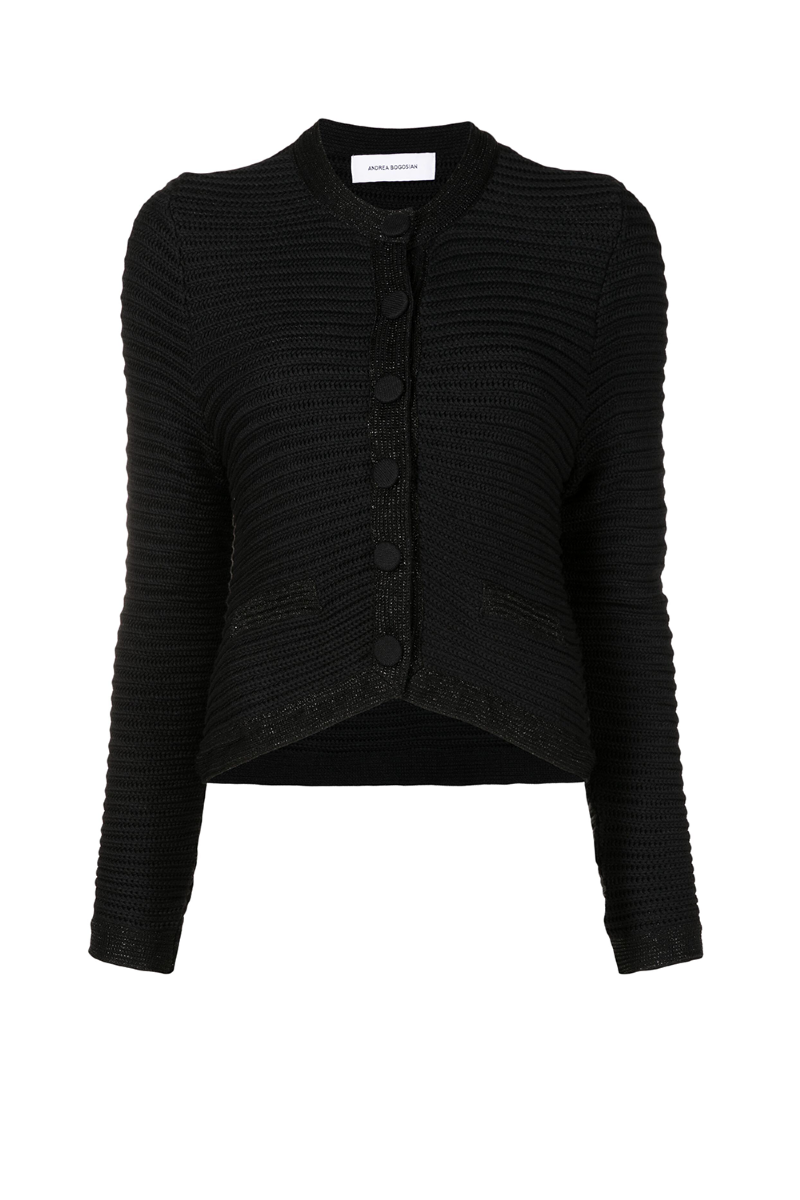 Forkey Knit Cardigan I Black