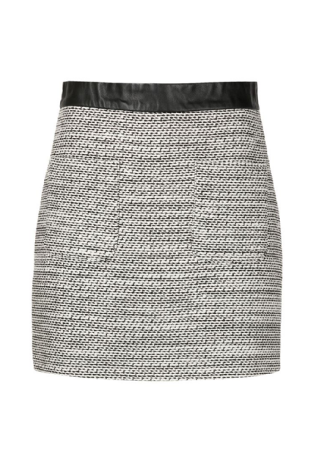 Faiya I Tailored Skirt Black-White