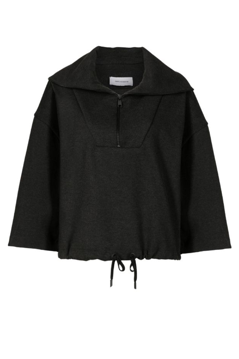 Ferris Knit Blouse I Carbon