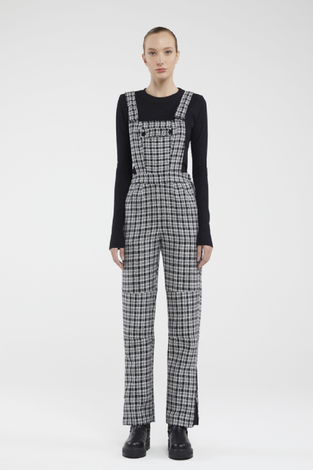 Jumpsuit Tweed Faty I Black-White