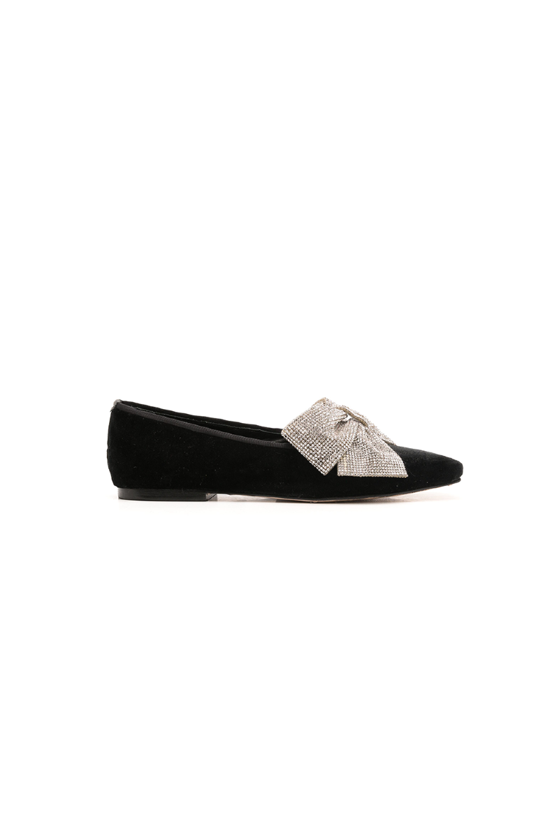 Fork I Velvet Shoe Black