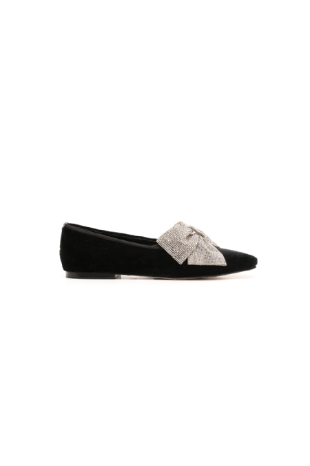 Fork I Velvet Shoe Black