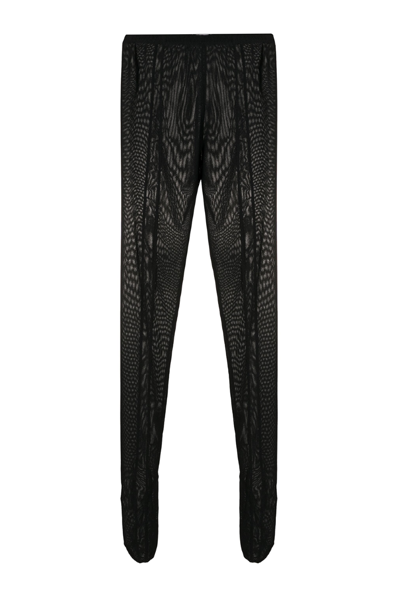 Tulle Pants With Slit I Black