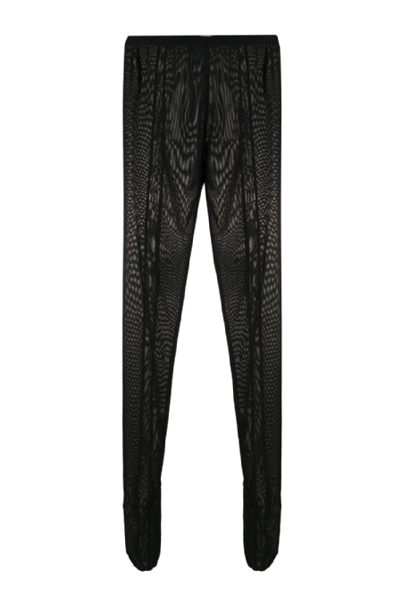 Tulle Pants With Slit I Black