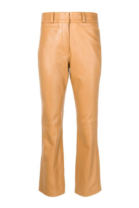 Finato Leather Pants I Gold