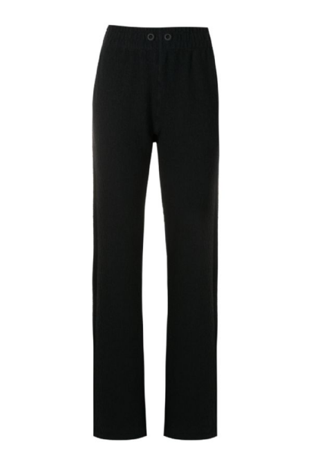 French Knit Pants Black