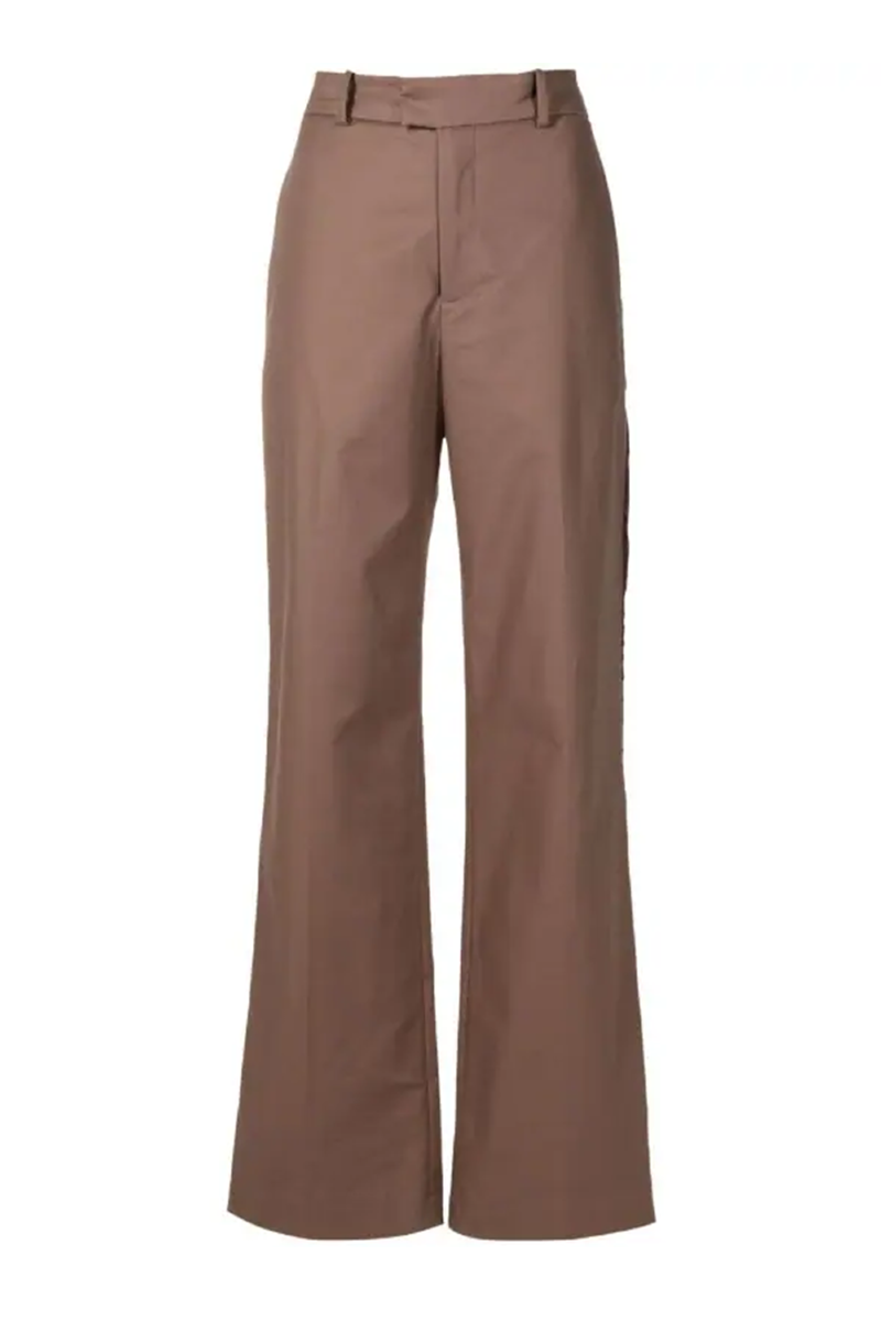 Faisal I Tailored Trousers Light Brown - Dark Brown