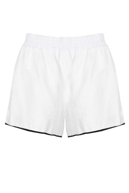 Linen Shorts Fiorucci I White