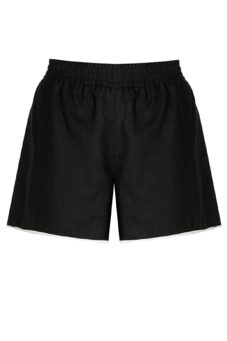Linen Shorts Fiorucci I Black