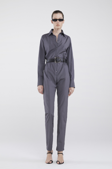 Florence Tricoline Jumpsuit I Gris