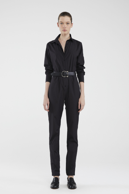 Florence Tricoline Jumpsuit I Black
