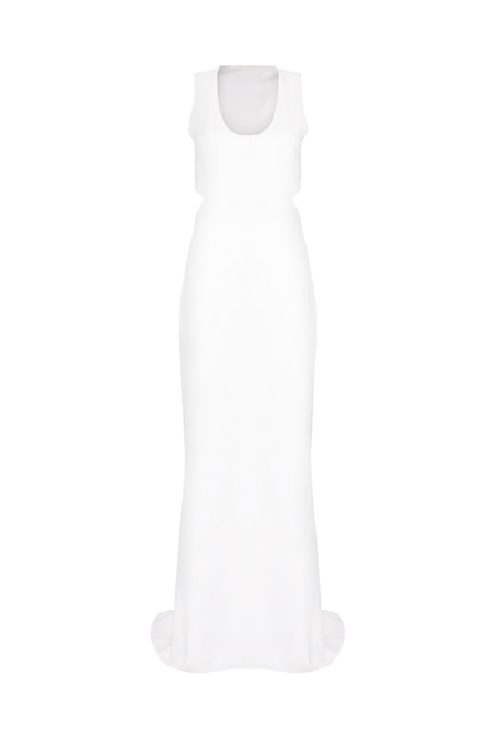 Giranio Crepe Dress I Off White