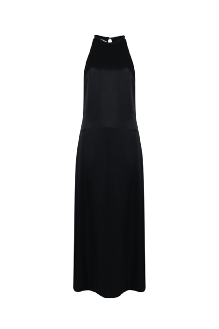 Goldina Crepe Dress Black
