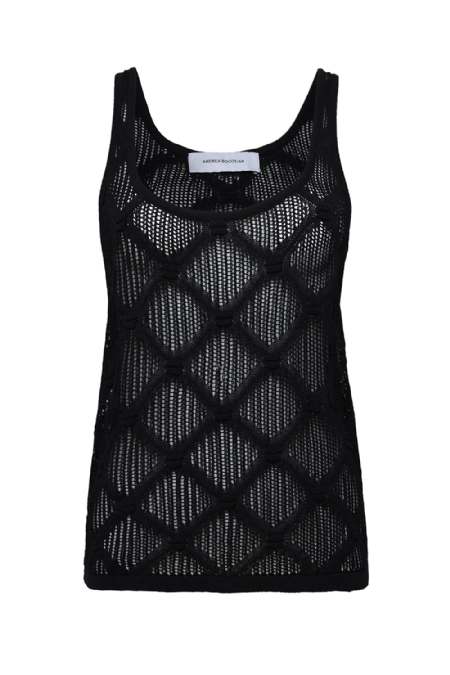 Ginaly Knit Tank Top I Black