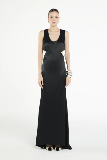 Giranio Crepe Dress I Black