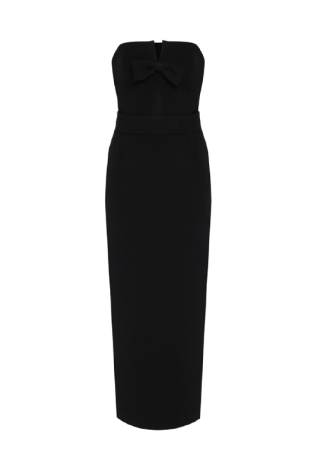 Crepe Grease Dress I Black