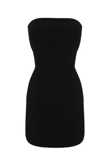 Gogo Crepe Dress I Black