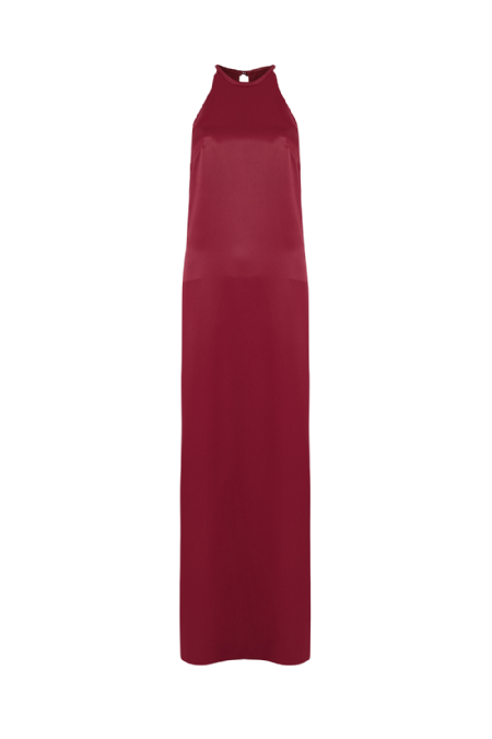 Goldina Crepe Dress Bordeaux