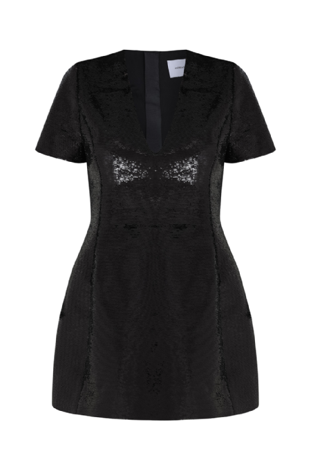 Gary Sequined Dress Black